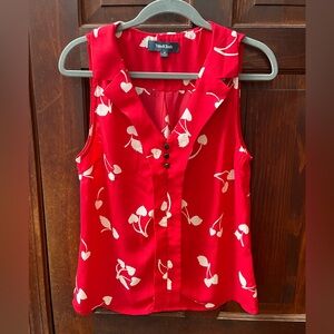 ModCloth red print shirt size medium